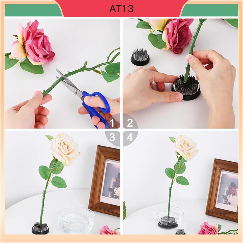 Flower Frog Pin - AT13 8-Pack กบดอกไม้ 1.3 นิ้วเหล็กกลมดอกไม้ Pins