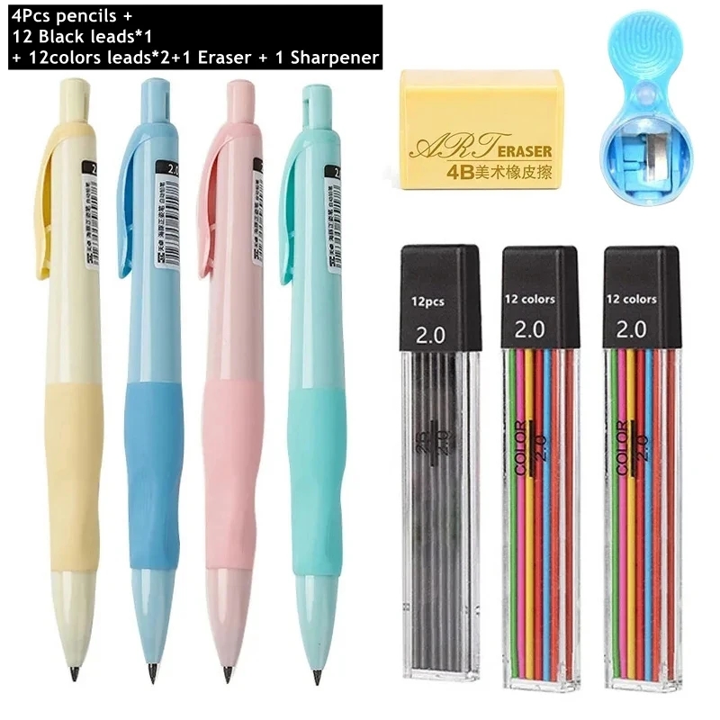 Staedtler Pencil Lumocolor - ชุดดินสอกด 2.0 มม. HB ไส้ดินสอสีดำ/สีต่างๆ สำหรับเขียนแบบ