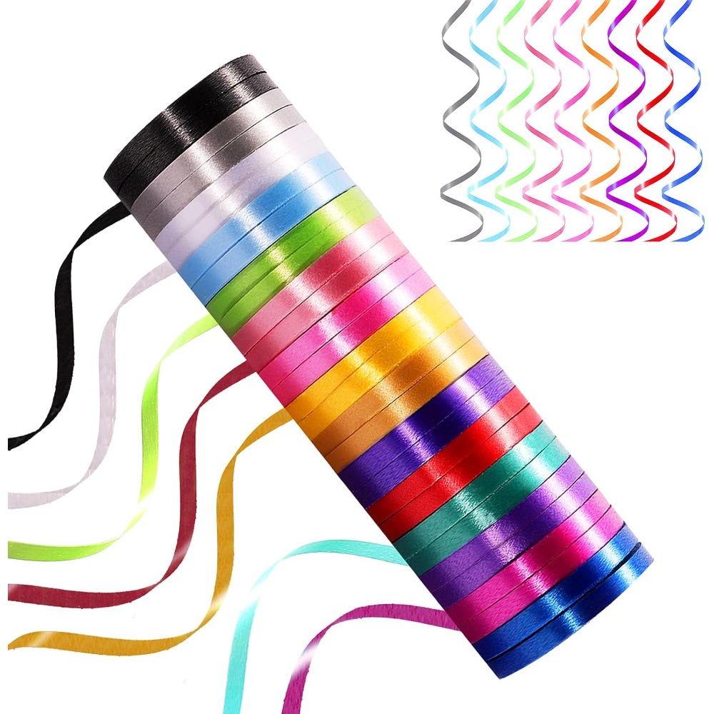 Florist Supply Ribbon - ริบบิ้นหลากสี 30 ม้วน สำหรับงานฝีมือ โบว์ผูกของขวัญ ห่อของขวัญ