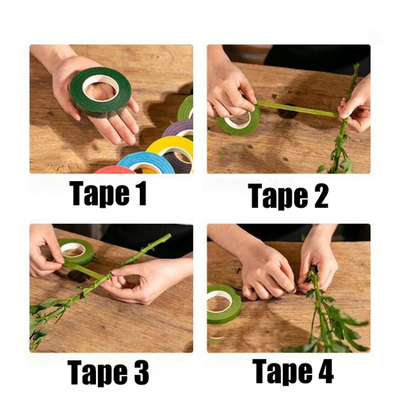 5 ม้วนช่อดอกไม้ Stem เทปสีเขีย - Florist Supply Ribbon บทวิจารณ์และราคา