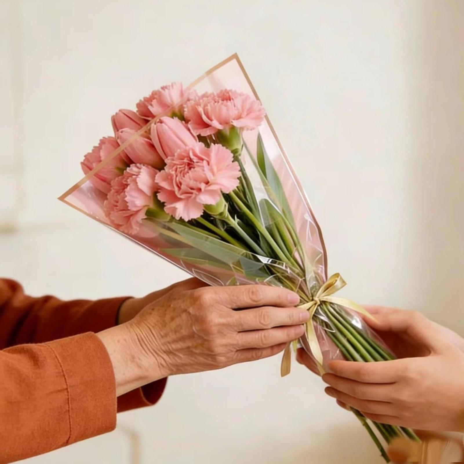 ถุงห่อดอกไม้ 50 ชิ้น พร้อมริบบ - Florist Supply Ribbon บทวิจารณ์และราคา
