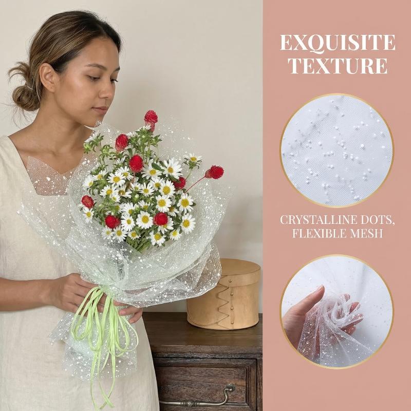 กระดาษตาข่ายห่อไหมพรมลายเกล็ดห - Florist Supply Paper บทวิจารณ์และราคา