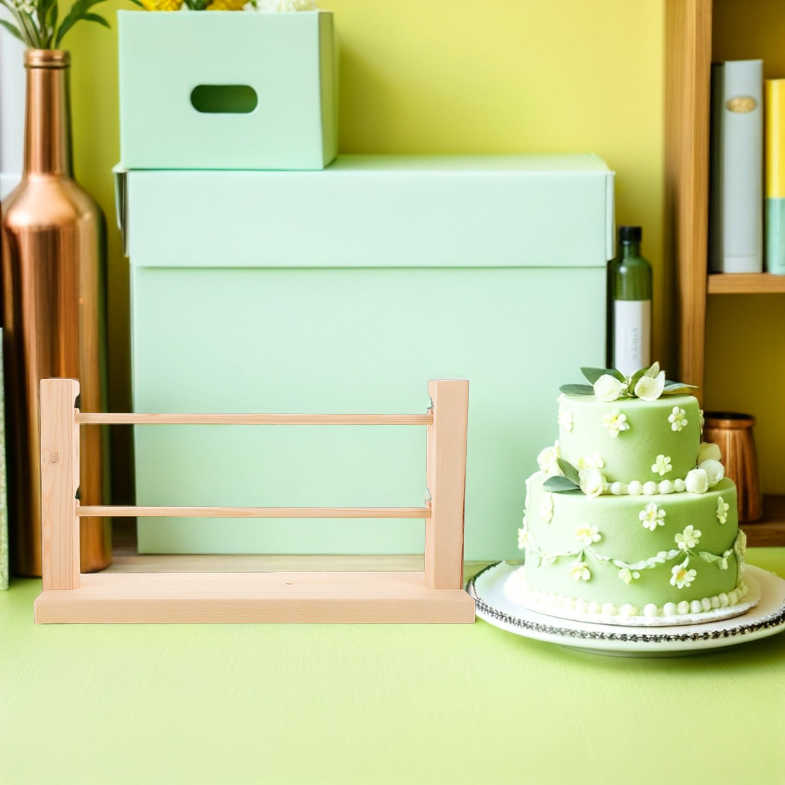 ชั้นวางริบบิ้นไม้แบบ 2 ชั้น สำ - Florist Supply Ribbon บทวิจารณ์และราคา