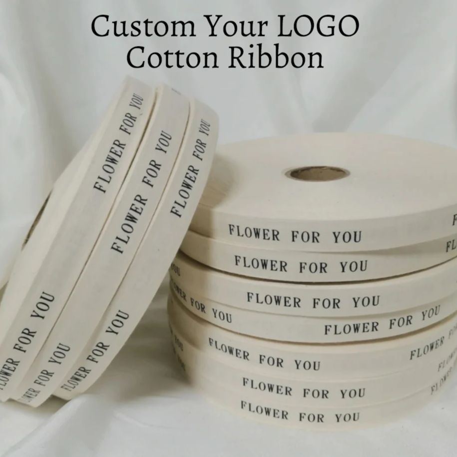 โลโก้ที่กําหนดเองริบบิ้นผ้าฝ้า - Florist Supply Ribbon บทวิจารณ์และราคา