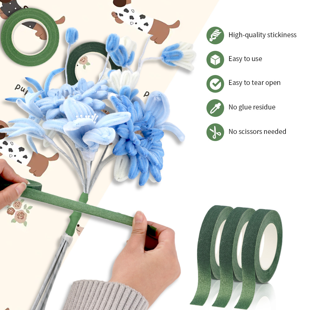 เทปดอกไม้แบบมีกาวในตัว เทปกระด - Florist Supply Paper บทวิจารณ์และราคา