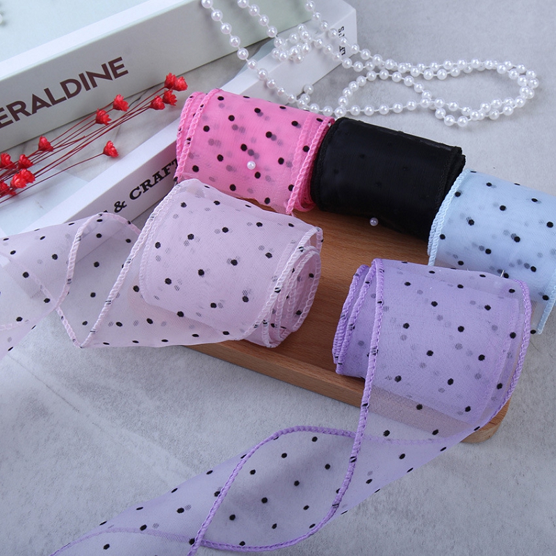50 หลาผ้าพันคอจุดวัสดุตกแต่งช่ - Florist Supply Ribbon บทวิจารณ์และราคา