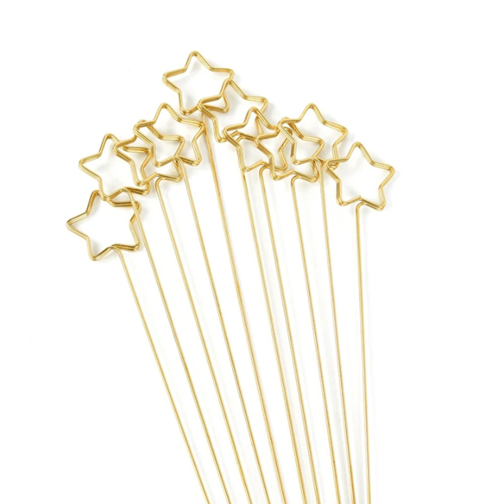 ที่วางป้ายดอกไม้โลหะสีทอง ป้าย - Floral Picks Wood บทวิจารณ์และราคา