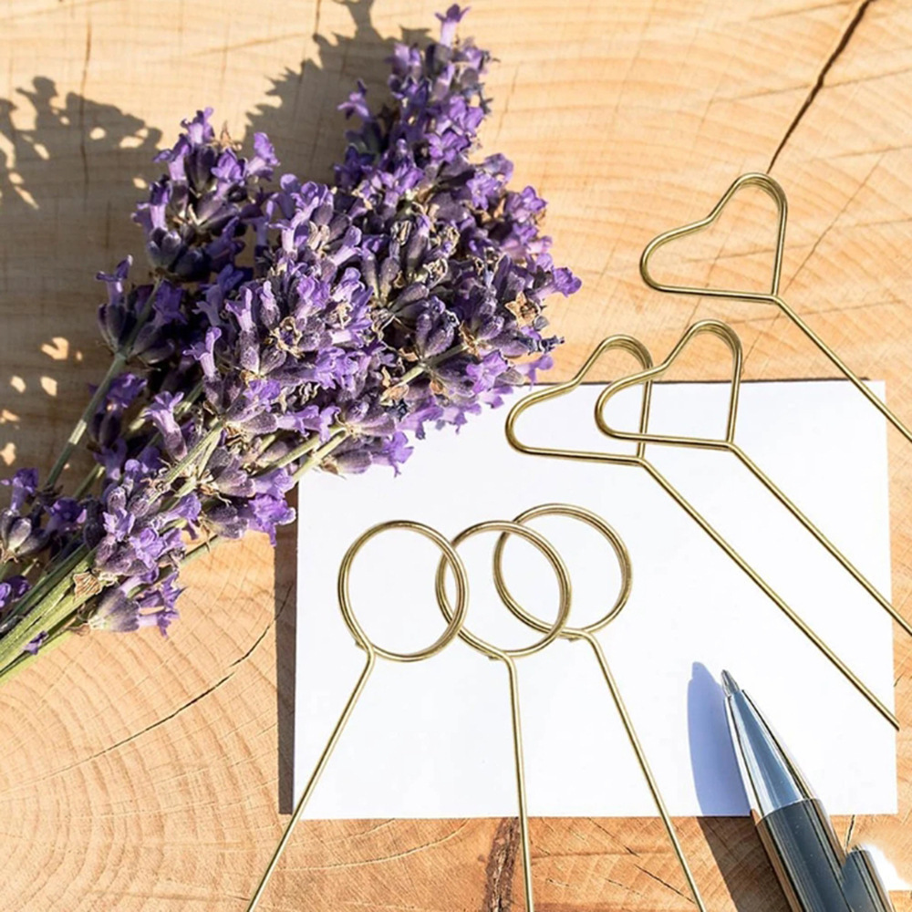 ที่วางการ์ดดอกไม้โลหะสีทองแข็ง - Floral Picks Wood บทวิจารณ์และราคา