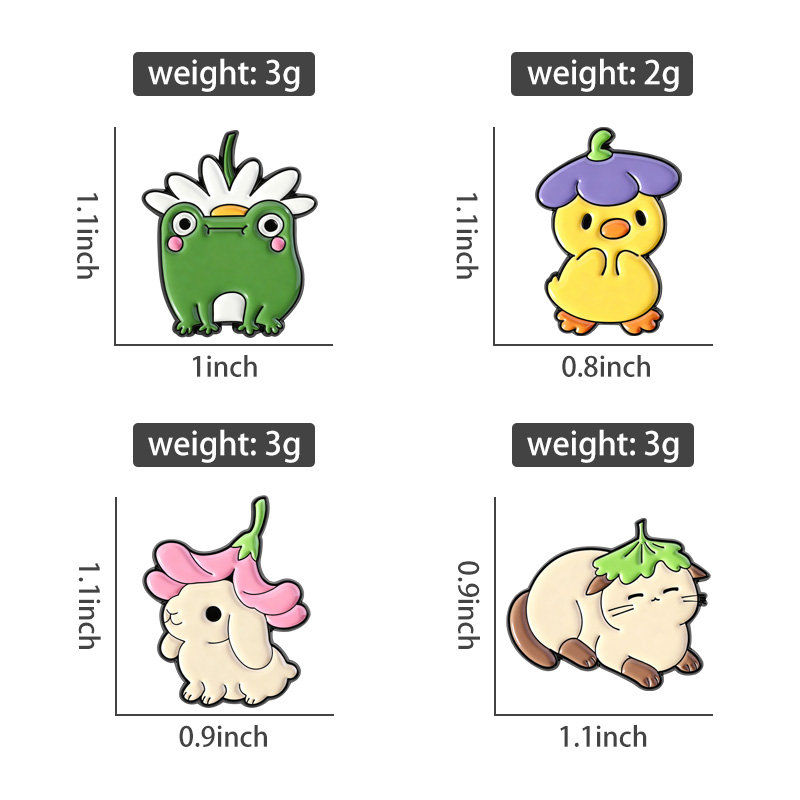 เข็มกลัดรูปดอกไม้ ใบไม้ หมวก แ - Flower Frog Pin บทวิจารณ์และราคา