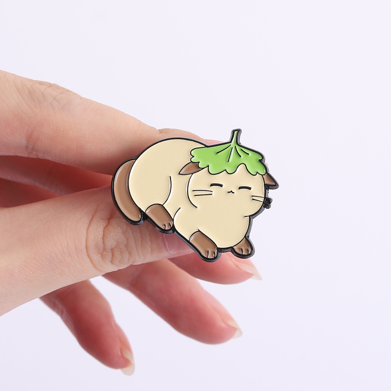 เข็มกลัดรูปดอกไม้ ใบไม้ หมวก แ - Flower Frog Pin บทวิจารณ์และราคา