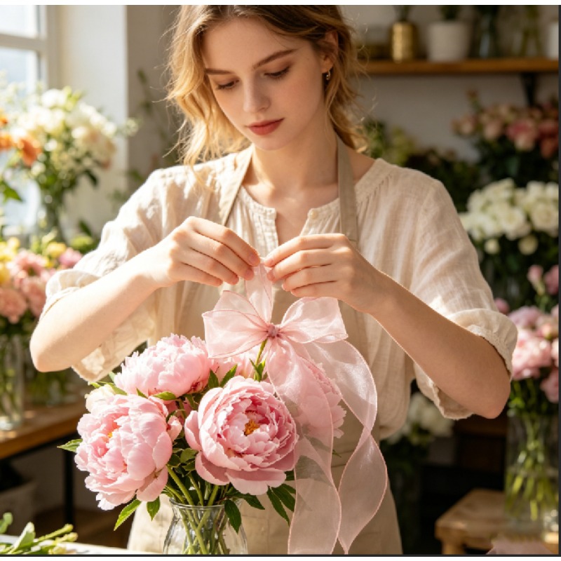 ริบบิ้นไหมพรมหางปลา 10 หลา, วั - Florist Supply Ribbon บทวิจารณ์และราคา