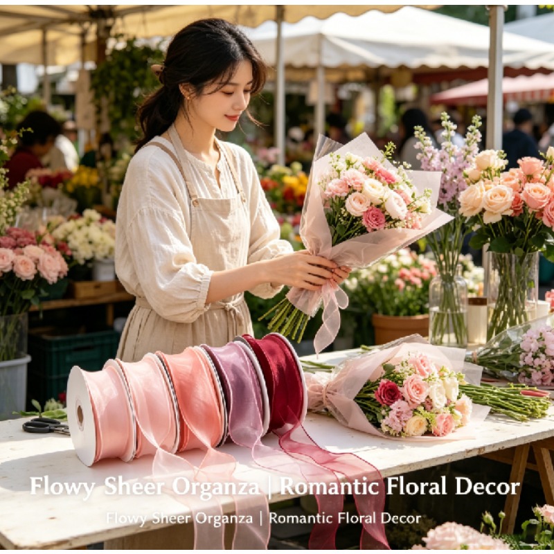 ริบบิ้นไหมพรมหางปลา 10 หลา, วั - Florist Supply Ribbon บทวิจารณ์และราคา