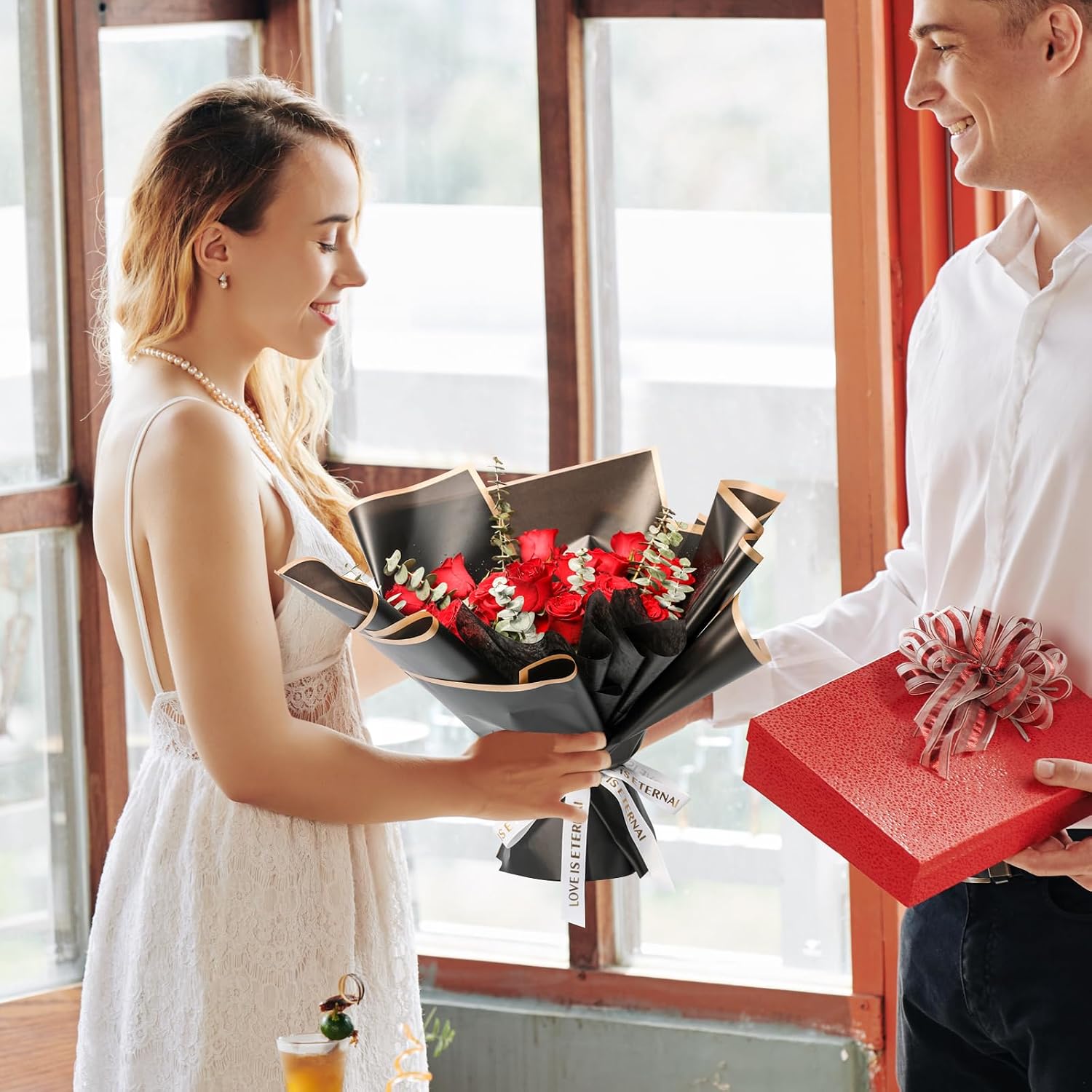 NESCCI กระดาษห่อดอกไม้ 20 แผ่น - Florist Supply Paper บทวิจารณ์และราคา