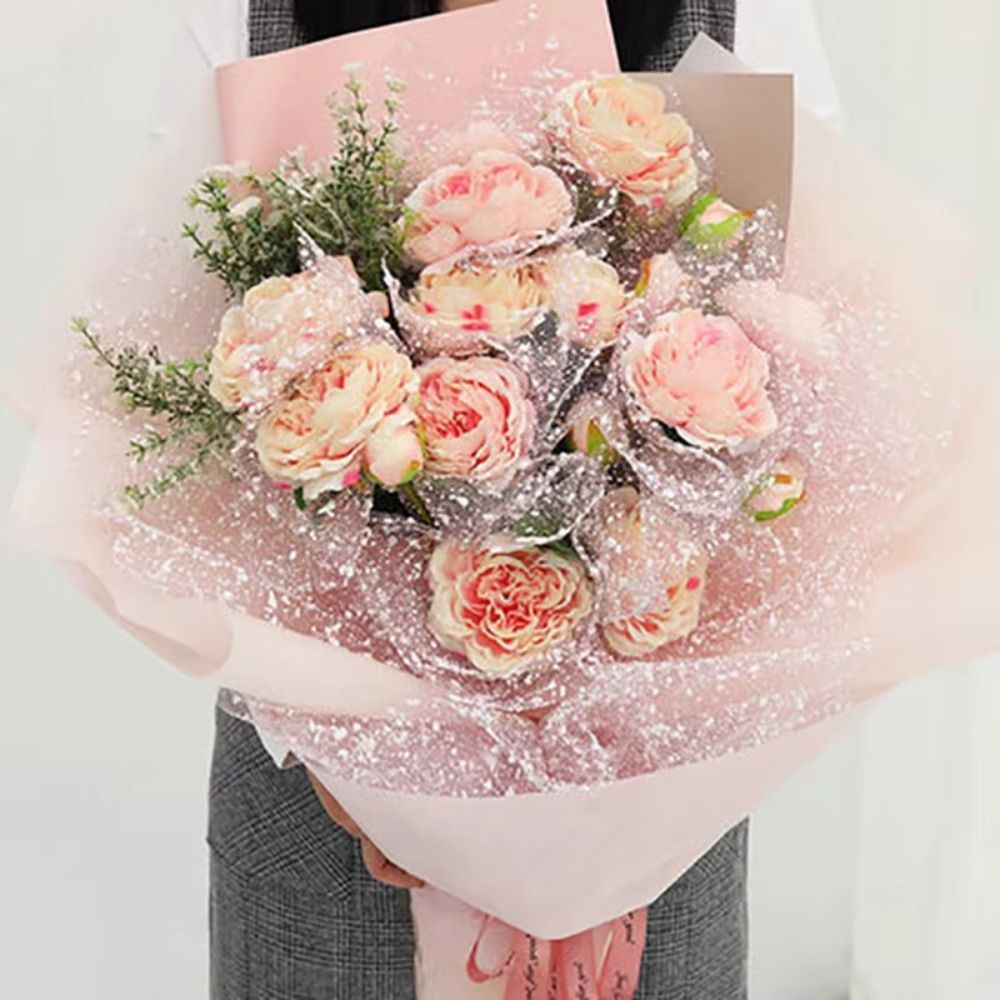 กระดาษห่อดอกไม้ลายเกล็ดหิมะ ขน - Florist Supply Paper บทวิจารณ์และราคา